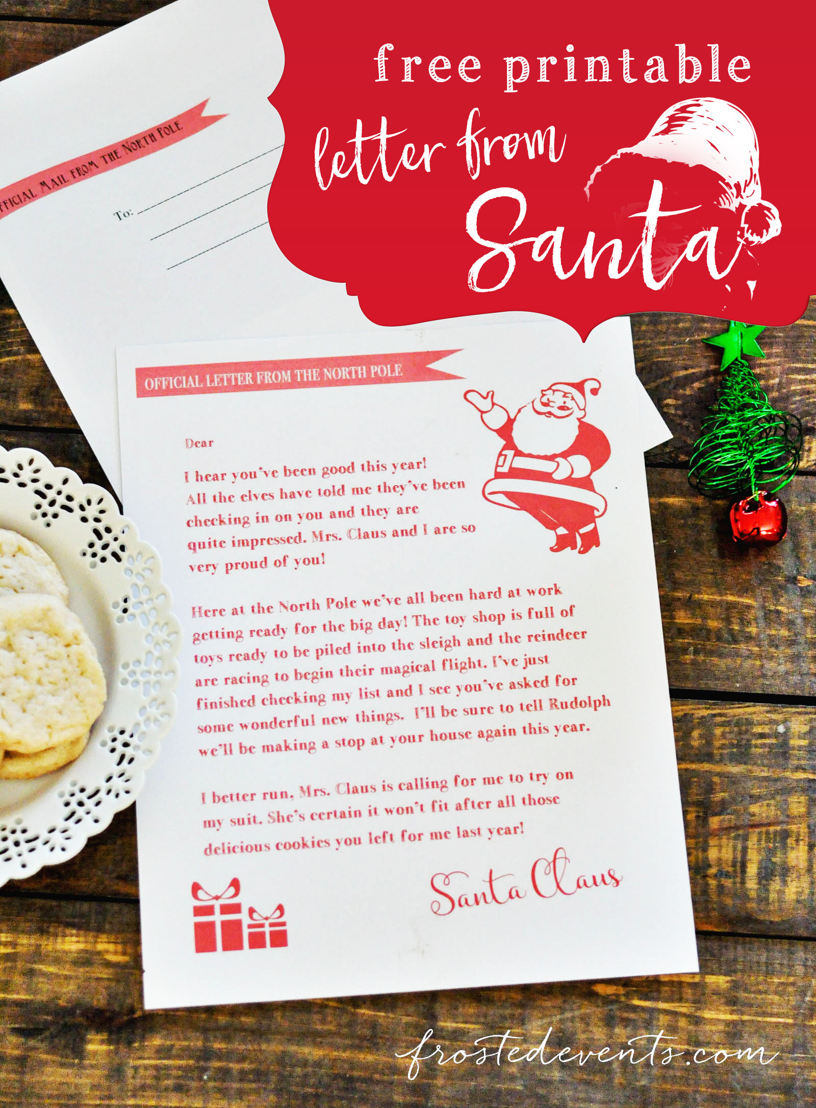 Free Printable Letter To Santa Claus