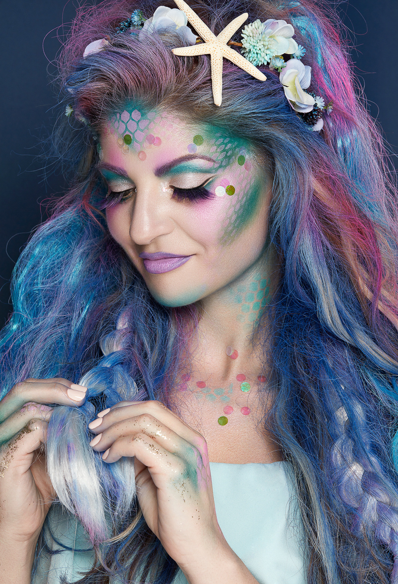 Mermaid makeup  Mermaid makeup, Kids makeup, Mermaid