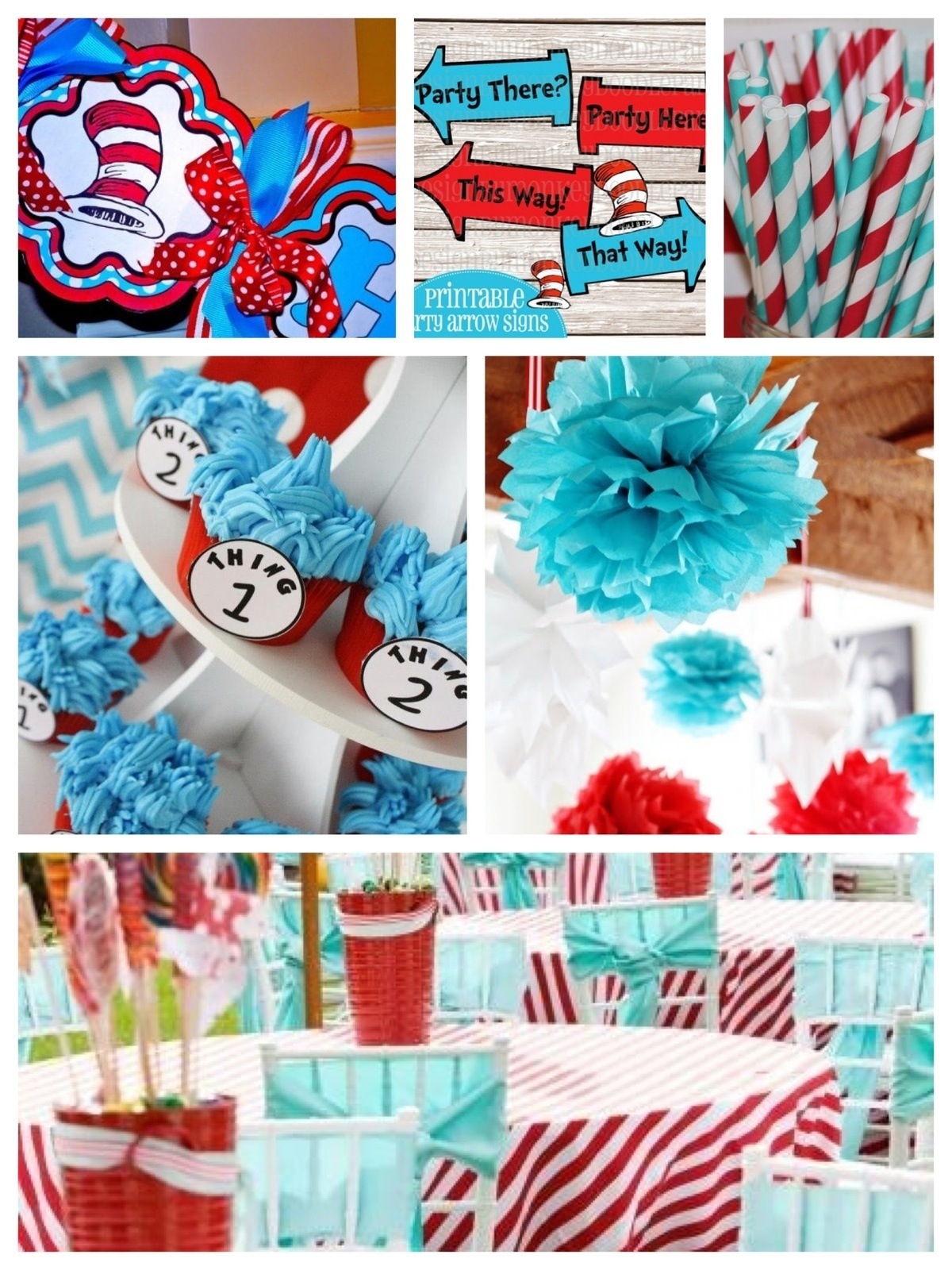 Dr. Seuss characters and Theme Party Ideas & Inspiration www.frostedevents.com Kids Birthday Party Ideas
