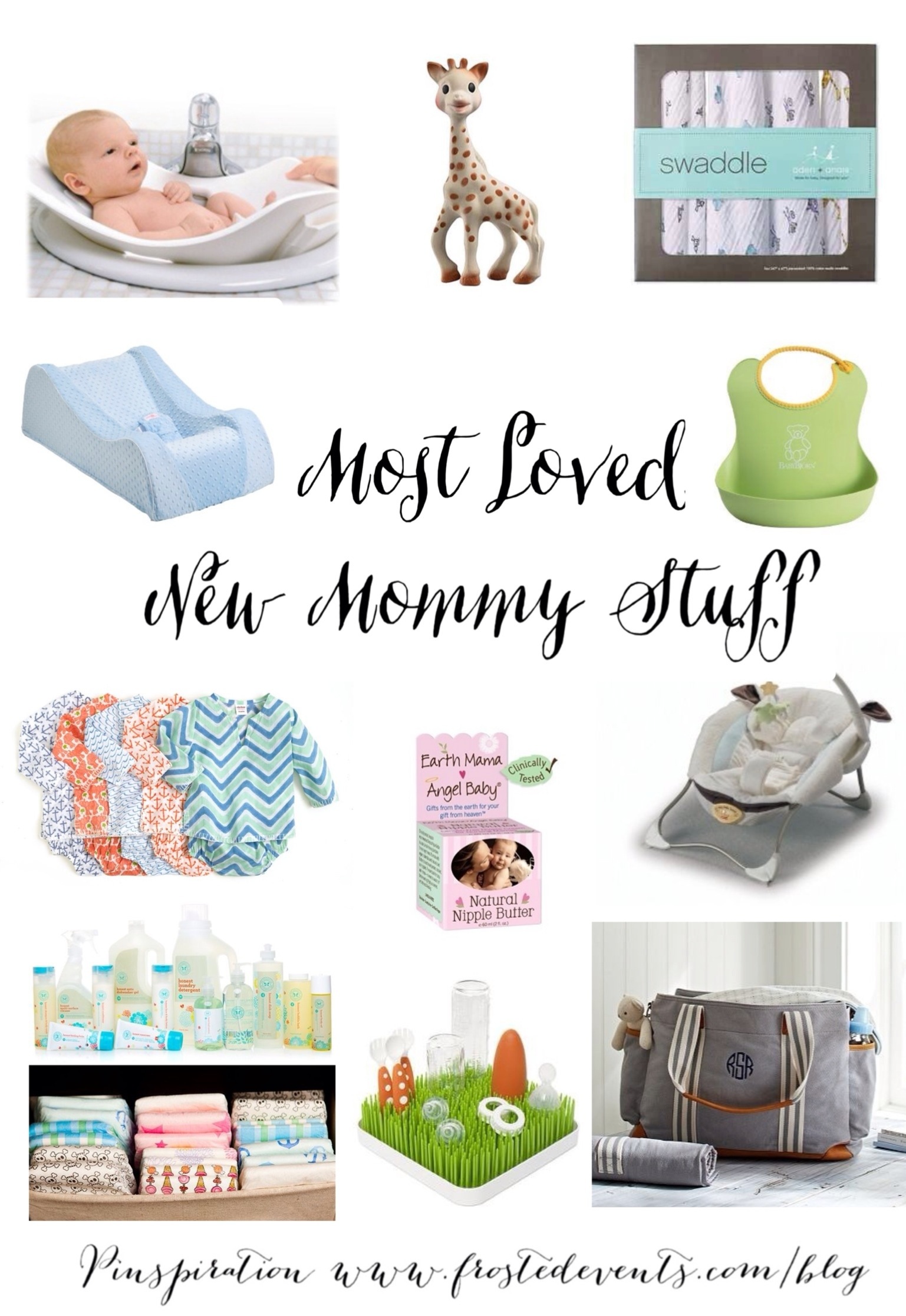 Most Loved New Mommy Stuff- Essentials for Baby Registry List www.frostedevents.com