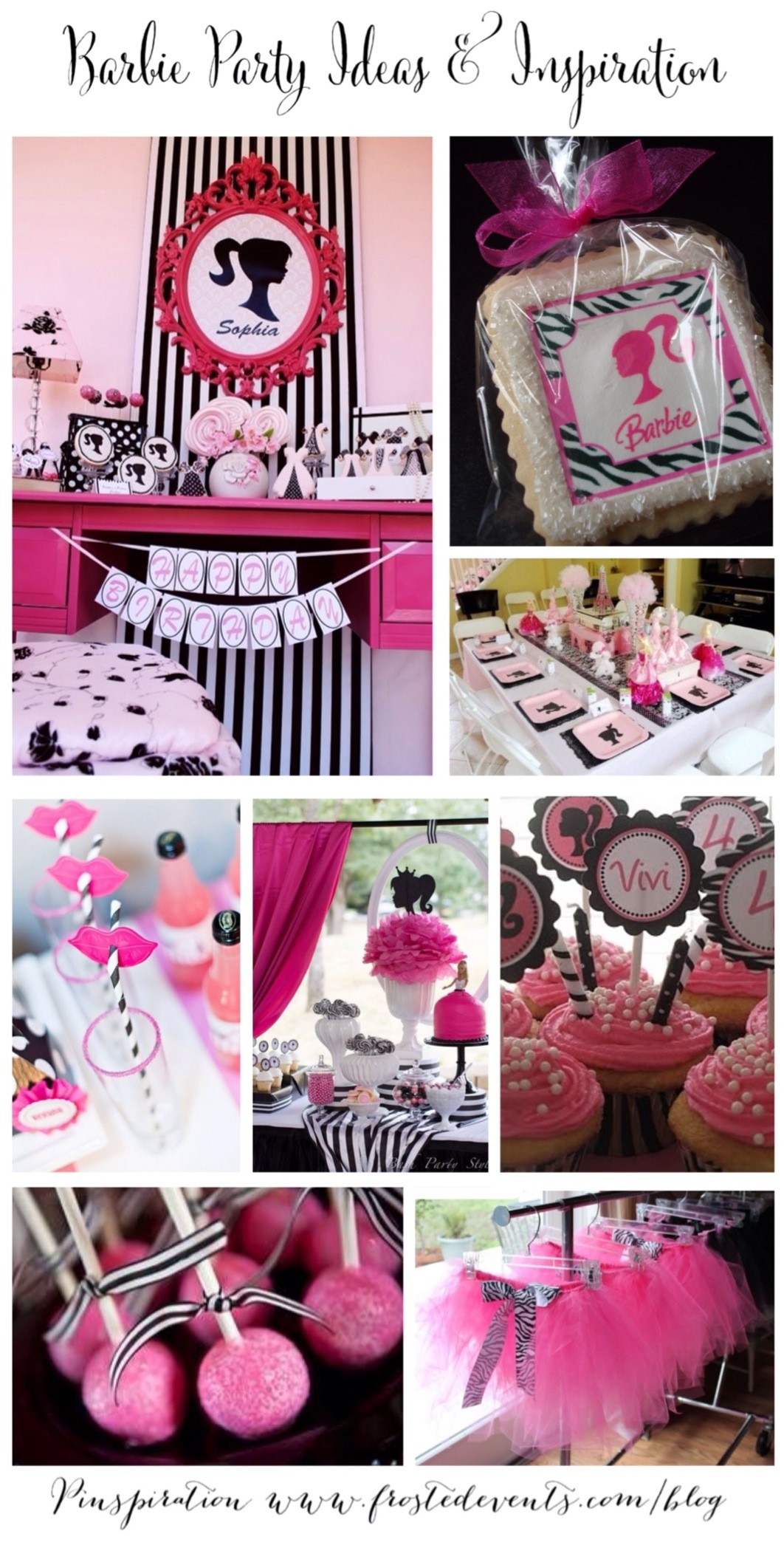 Vintage Barbie Doll Theme Party Ideas & Inspiration www.frostedevents.com