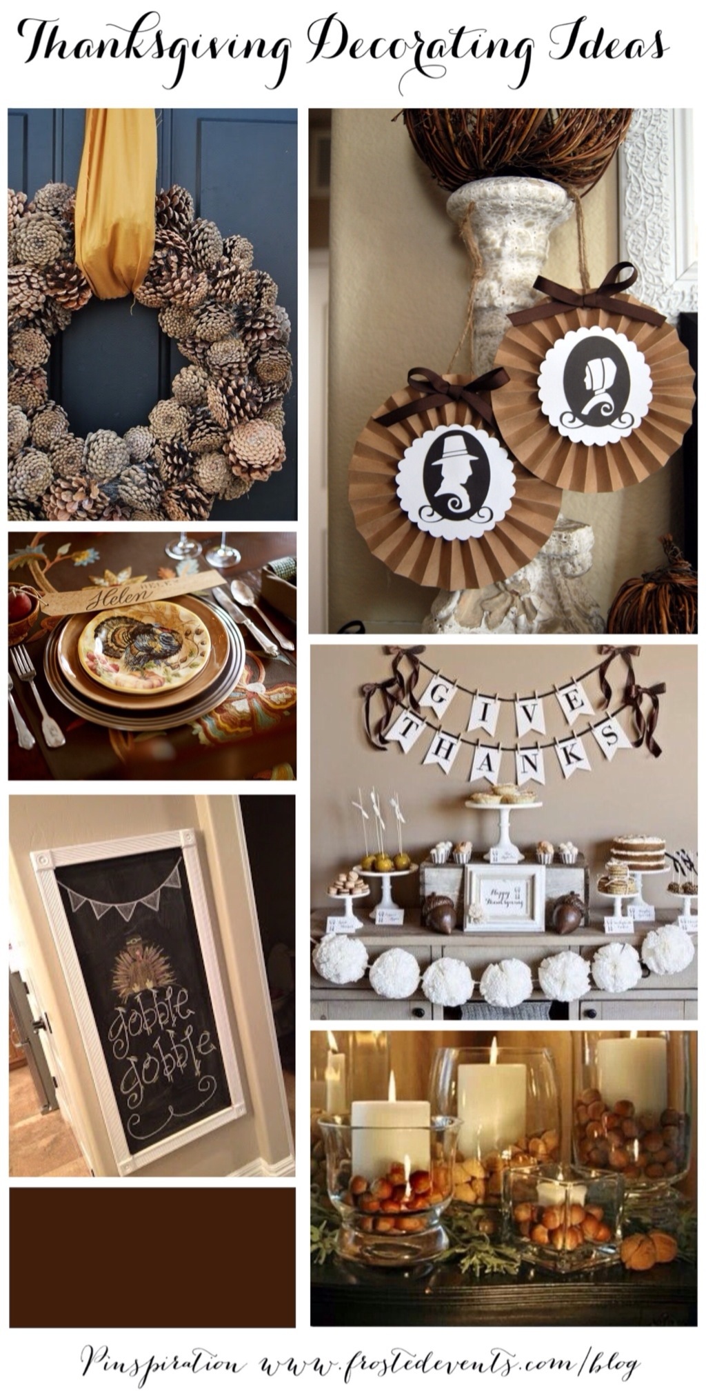 Thanksgiving Decorating Ideas & Inspiration www.frostedevents.com