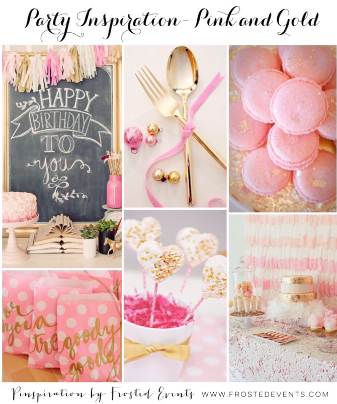 Party Inspiration Pink and Gold