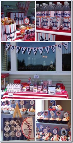 All Star Baseball Birthday Cakes, Party Decorations and Ideas