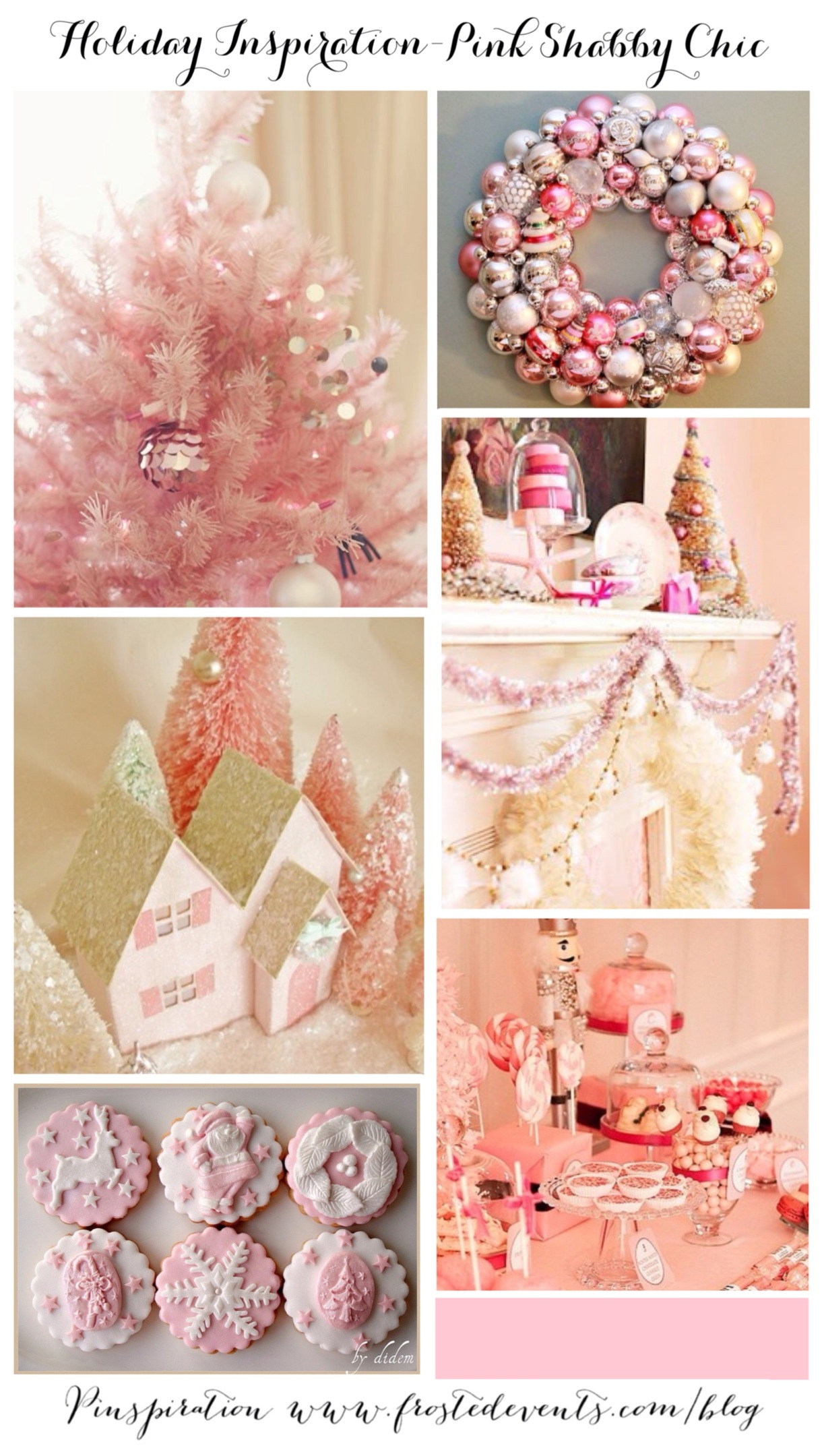 Holiday Inspiration Pink Shabby Chic Christmas
