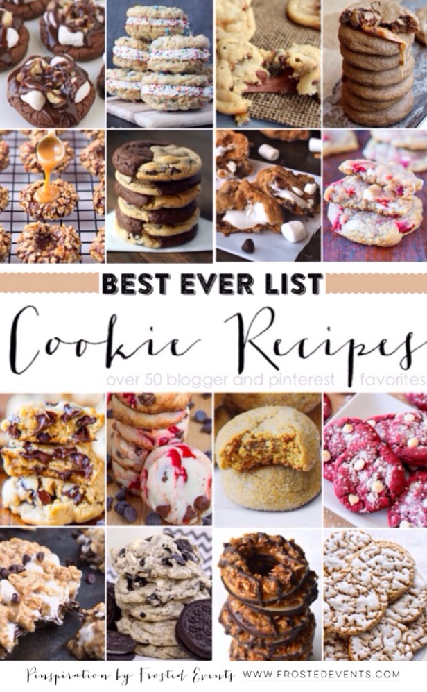Best Cookie Recipes from Pinterest- Cookie Exchange www.frostedevents.com