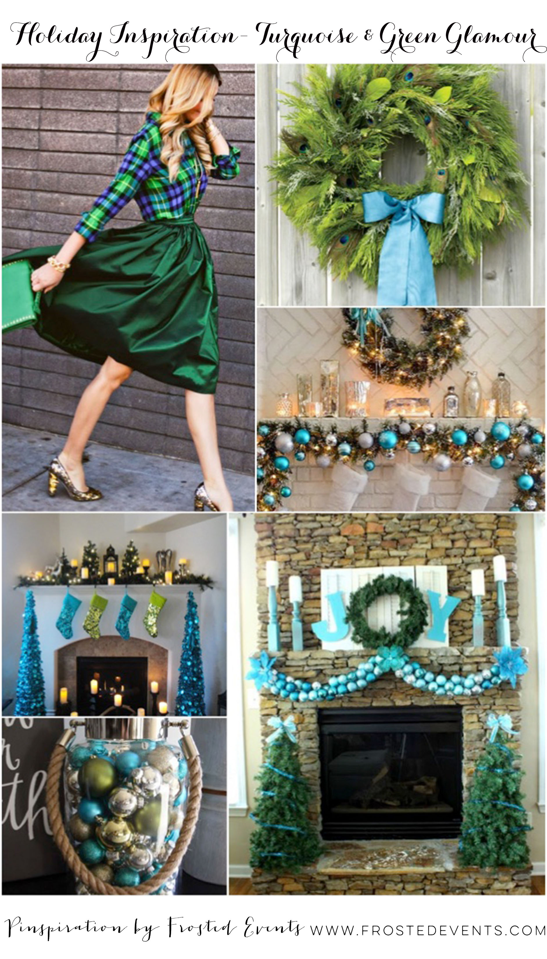 Holiday Inspiration- Turquoise Green Glamour