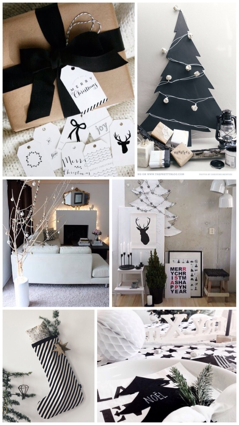 Christmas Inspiration- Modern Black & White
