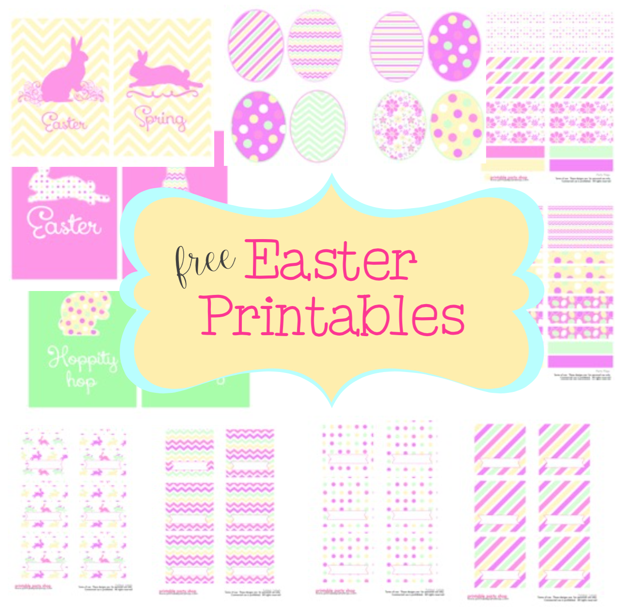 Free Easter Printables Set- Frosted Events www.frostedevents.com