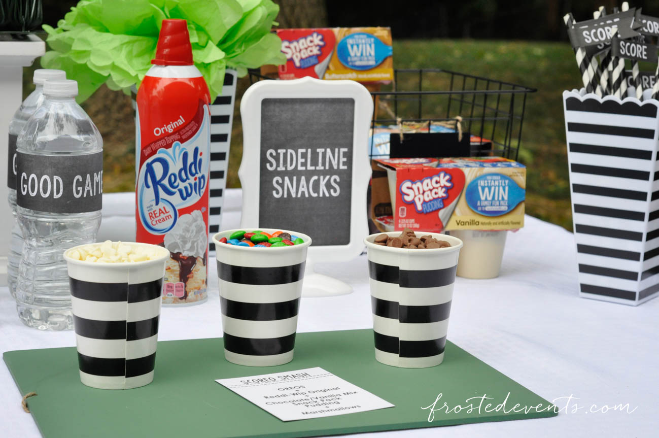 Easy Party Food Ideas- Sports Team Snack Table