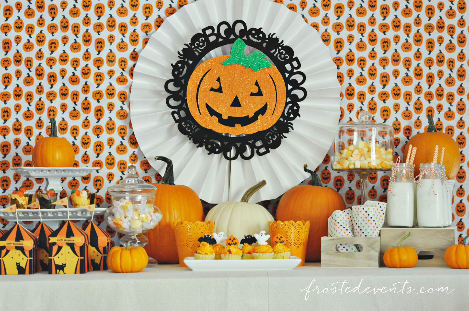 Halloween Ideas for Kids- Halloween Party Pumpkin Theme frostedevents.com