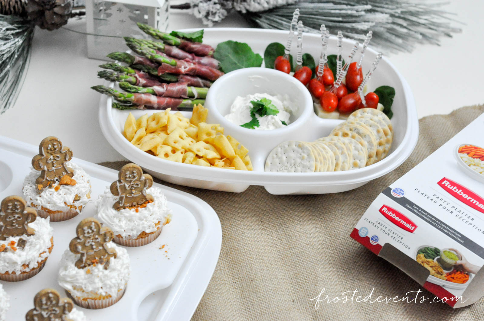Party Food Ideas and Packing Platters with Rubbermaid Serving Containers