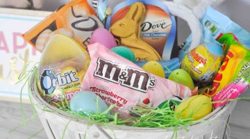 Easter Basket Ideas for Kids Candy Treats and Free Printable Card