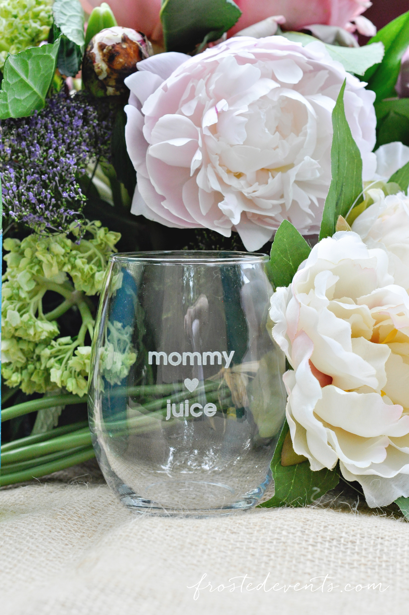 mommy juice wine glass frostedevents