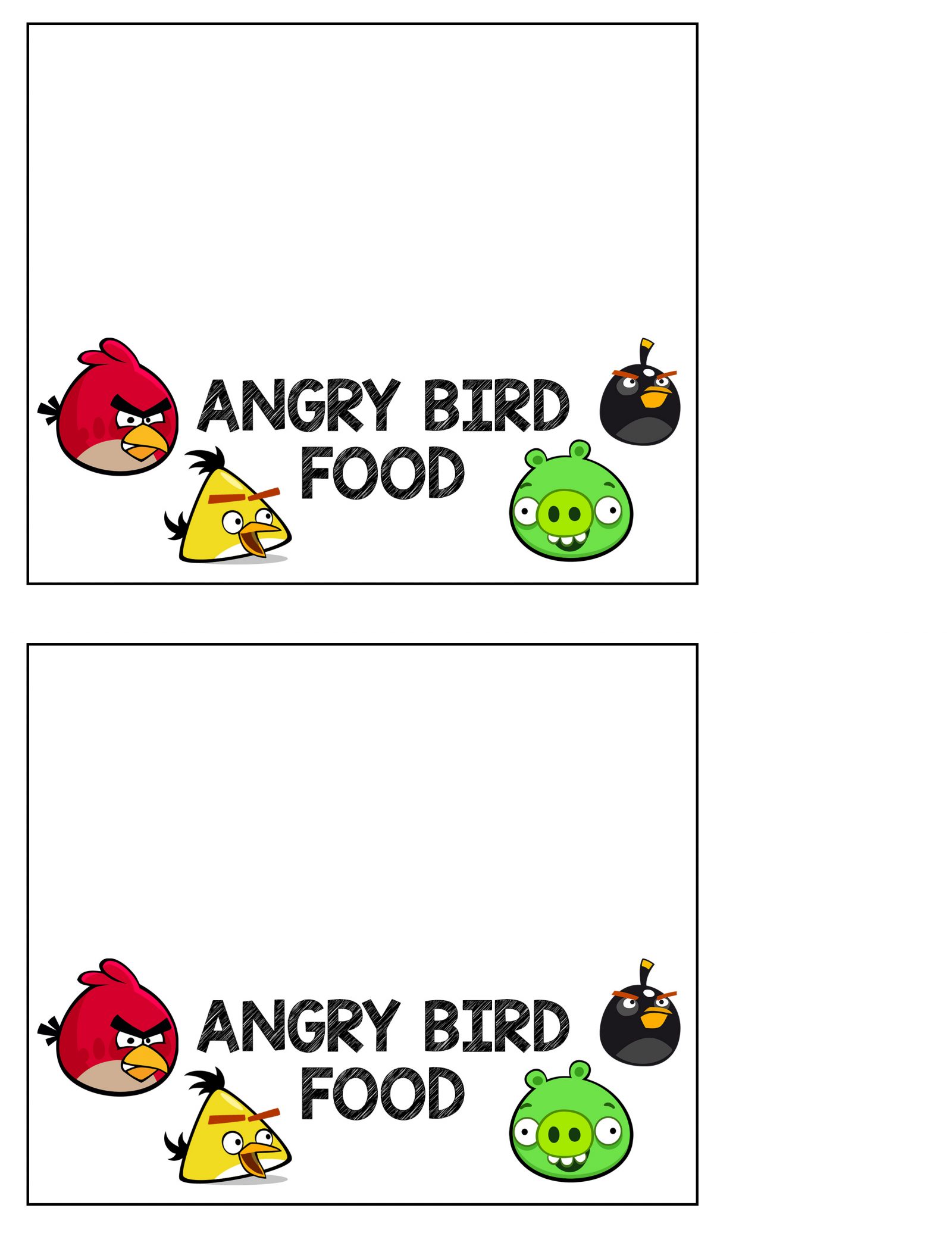 Angry Birds Party Printables