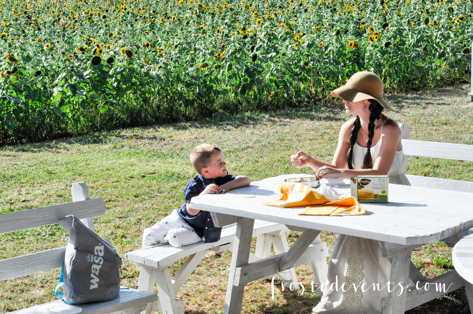 Summer Picnic Snacks, Sunflowers and a Wasa Crackers Giveaway!