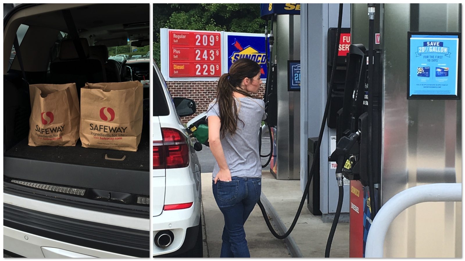 Saving Money on Gas and Groceries with the Safeway Gas Rewards program DC VA momblogger 