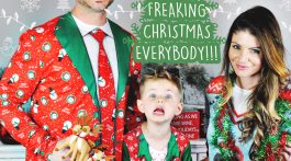 How to DIY the Perfect Family Holiday Photo via Misty Nelson @frostedevents frostedmomscom Ugly Christmas Sweaters from fauxrealshirtcom