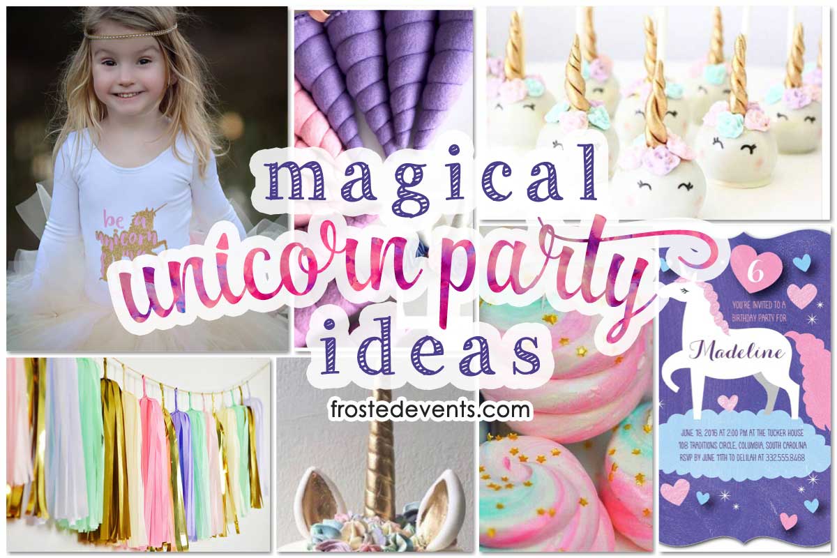 Unicorn Party Decorations and Unicorn Birthday Party Ideas via Misty Nelson frostedevents.com @frostedevents 