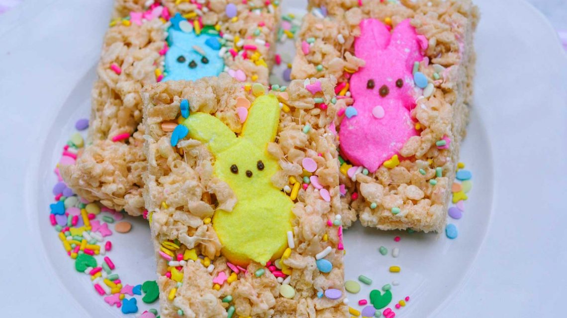 Easter Treats - How to Make Rice Krispie Peeps, cute Easter idea via Misty Nelson frostedblog.com @frostedevents
