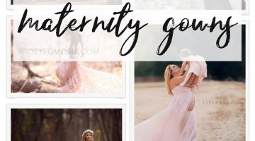 Maternity Gowns for Maternity Photo Shoots -- Pregnancy and New Motherhood via frostedMOMS @frostedevents
