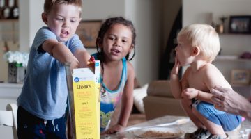 Cheerios Cereal Love to Give Buy a Box Give a Box The kids made Cheerios necklaces... via Misty Nelson mom blogger frostedMOMS @frostedevents