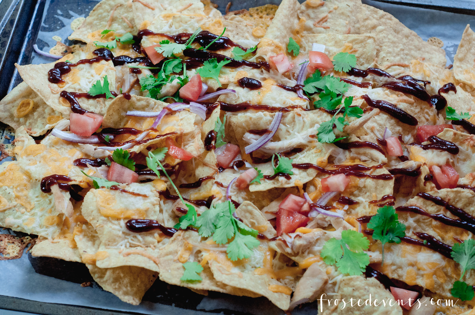 Delicious Recipes, Cheese Recipe - BBQ Chicken Nachos made with real, fresh cheese via Misty Nelson @frostedevents 