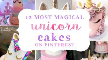 Unicorn Cakes - Unicorn Birthday Party Ideas, cake by thesugarbot