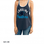 Carolina Panthers Tank Top - Carolina Panthers Apparel NFL Fanstyle Football Fashion and Fun via Misty Nelson Influencer and Lifestyle Blogger frostedblog @frostedevents Patriots fashion and Carolina Panthers Fashion