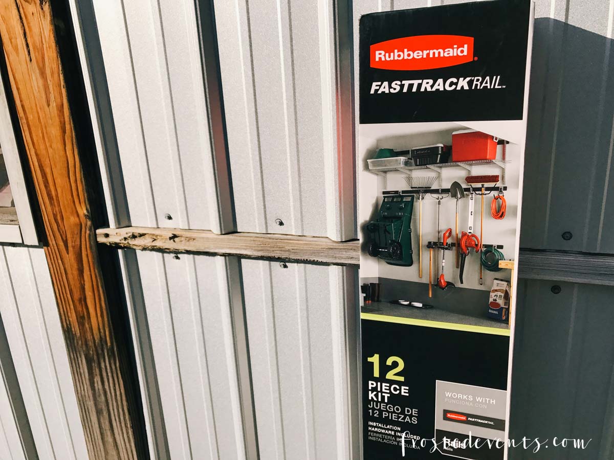 Garage Organization That's a Game Changer with Rubbermaid FastTrack via frostedblog.com -- Misty Nelson- Influencer, lifestyle blogger and mom 