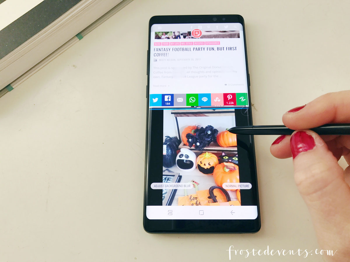 Samsung Galaxy Note8 Helps Moms Do It All - Increase productivity, take great pictures, jot notes .. Smartphone tech via Misty Nelson, frostedblog 