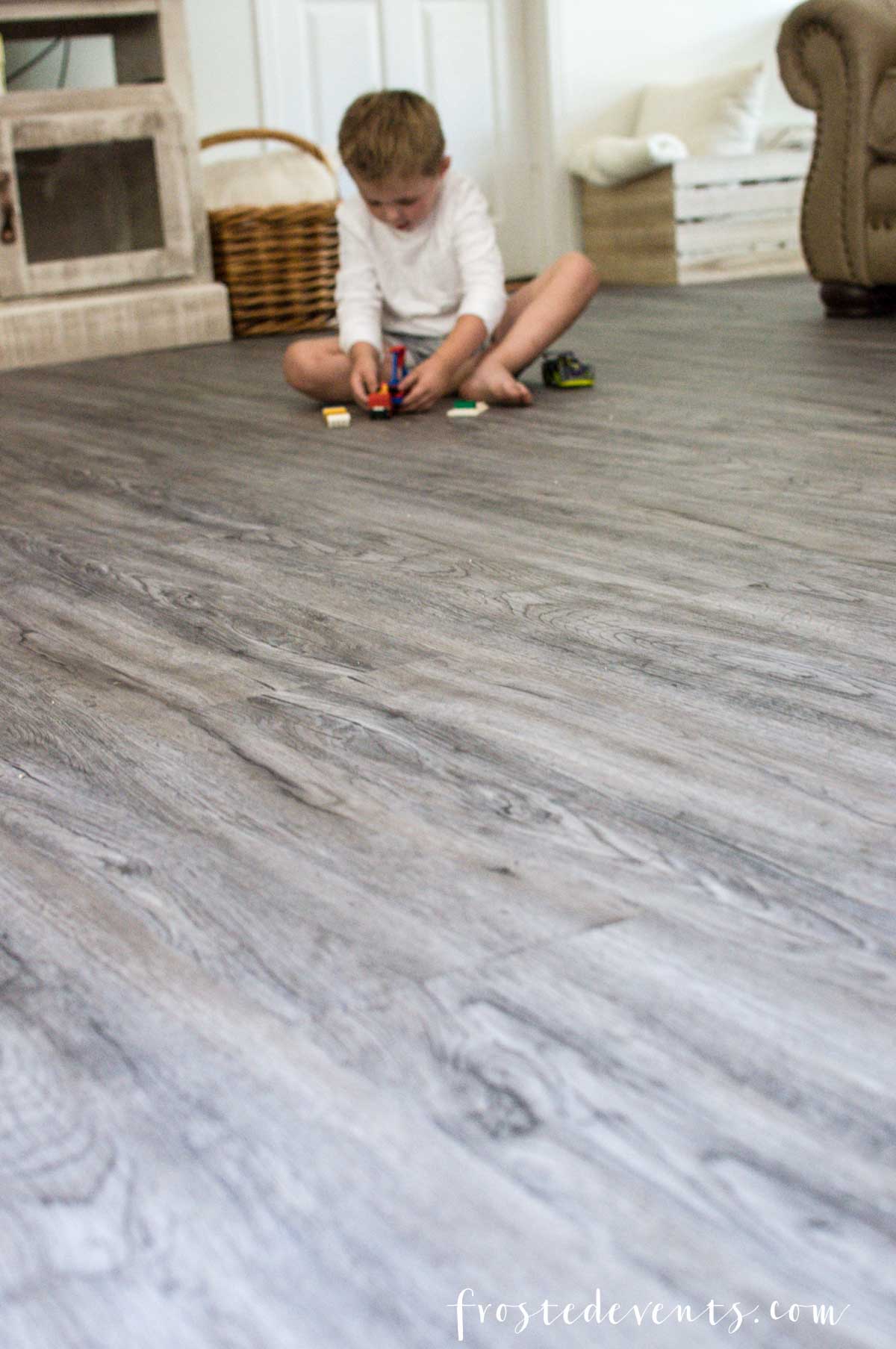 Luxury Vinyl Flooring Reveal! Our Latest Home Renovation DIY Project via Misty Nelson frostedblog