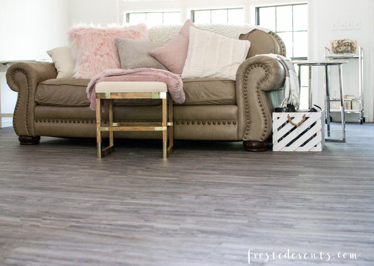Luxury Vinyl Flooring Reveal! Our Latest Home Renovation Project via Misty Nelson frostedblog