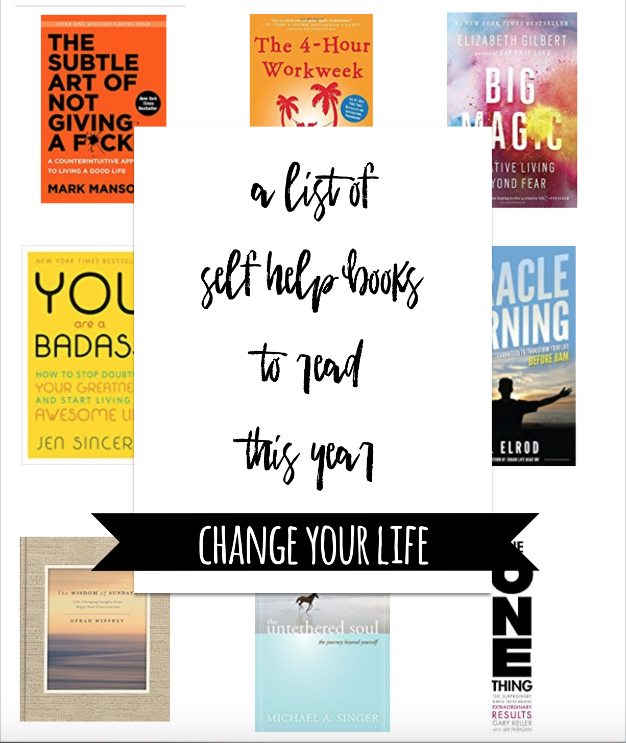 Best Self Help Books To Read To Change Your Life!