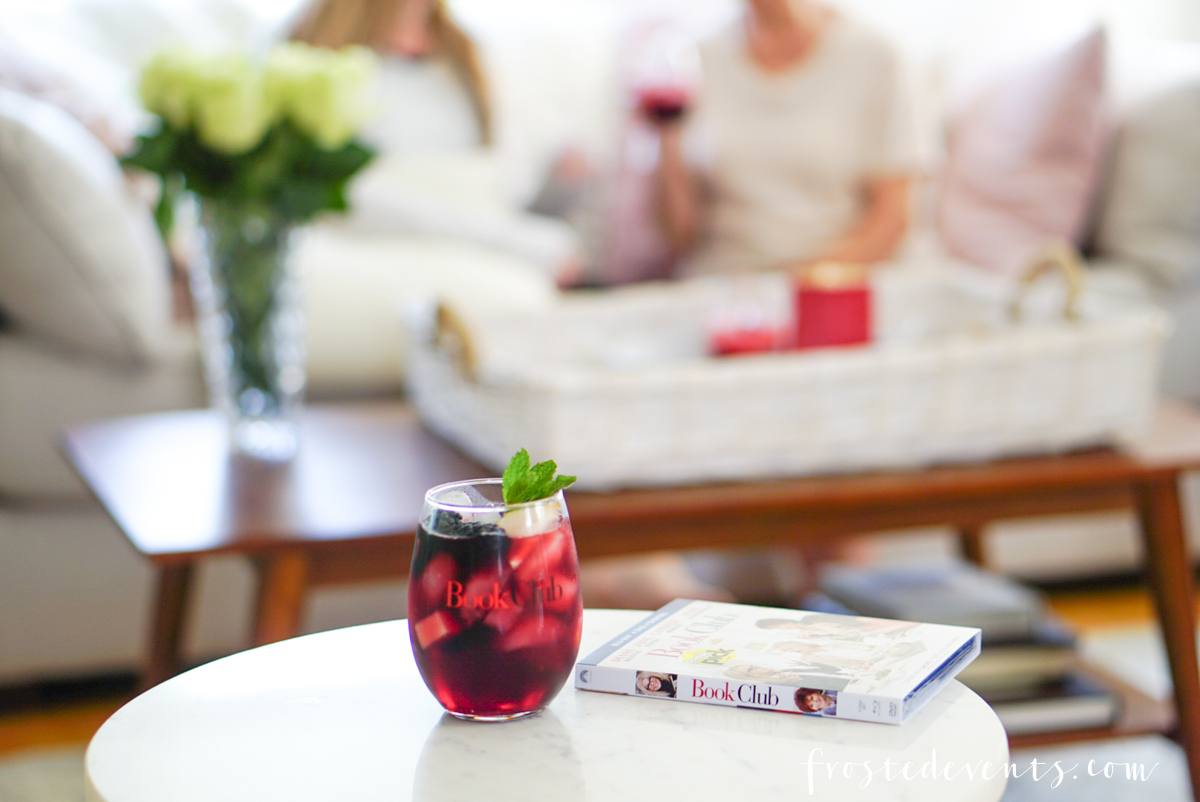 Bookclub Movie Girls Night In Party via Misty Nelson Frosted Blog frostedevents.com