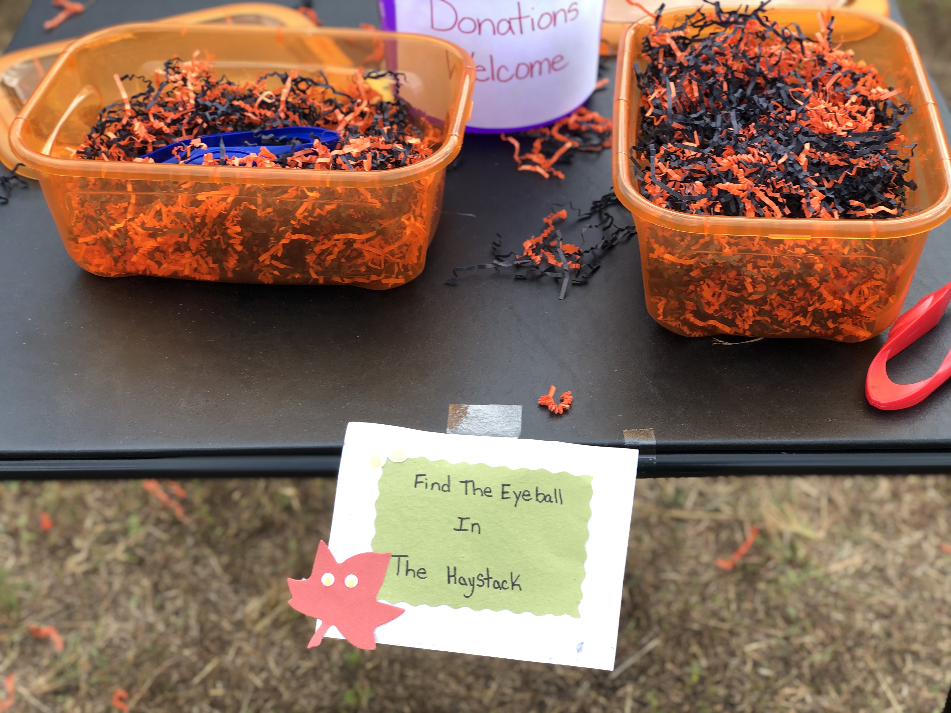 Halloween Games for Kids - Find the Eyeball in the Haystack - Fun Kids Games via Misty Nelson, mom blogger @frostedevents
