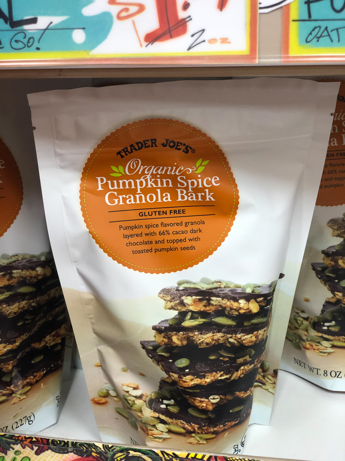 50+ Trader Joe's Pumpkin Favorites and Fall Eats - Pumpkin Spice Granola Bark