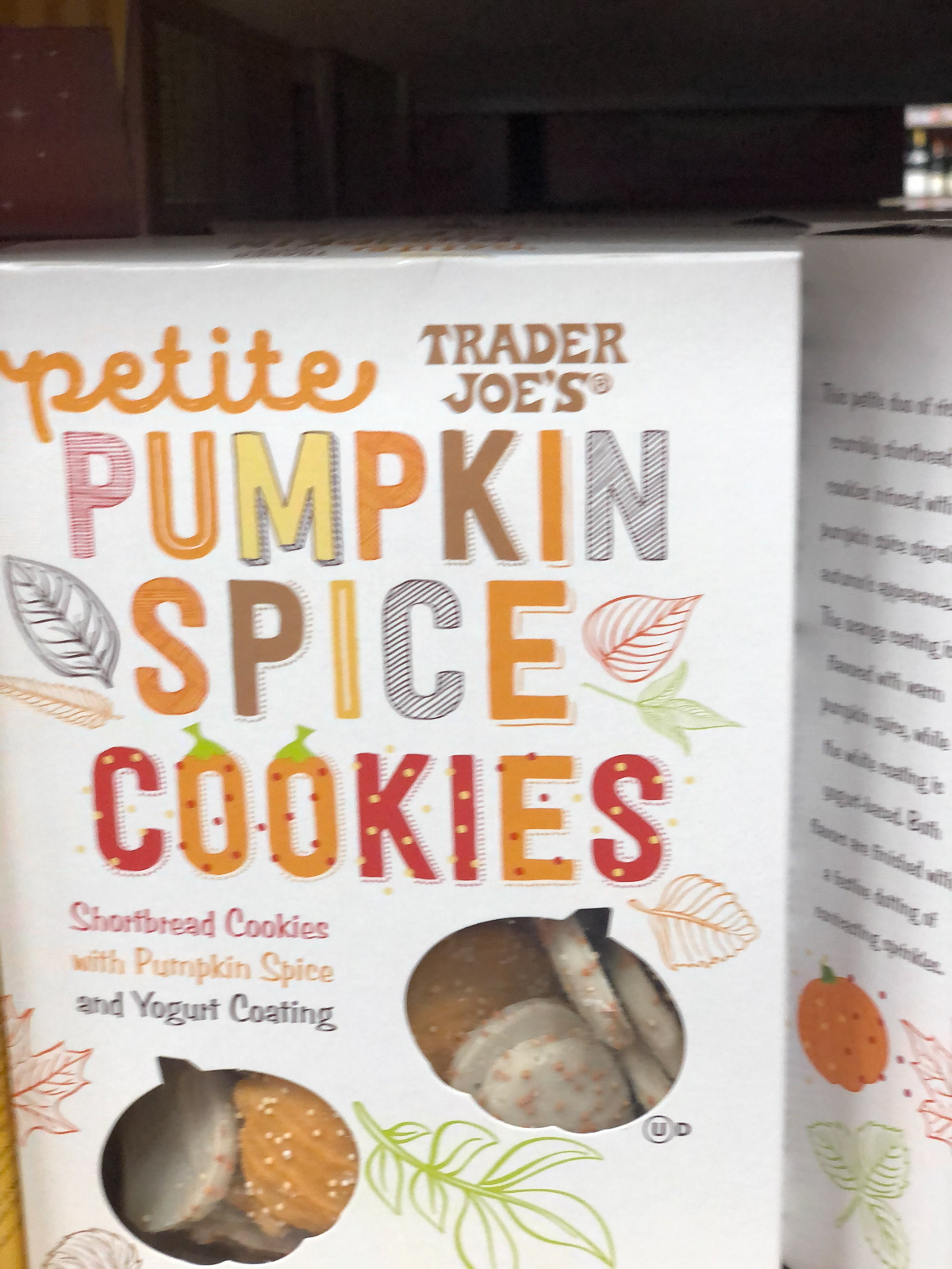 50+ Trader Joe's Pumpkin Favorites and Fall Eats - Pumpkin Spice Cookies 