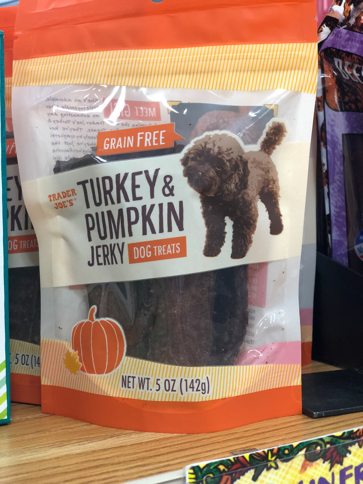 50+ Trader Joe's Pumpkin Favorites and Fall Eats - Pumpkin Dog Treats