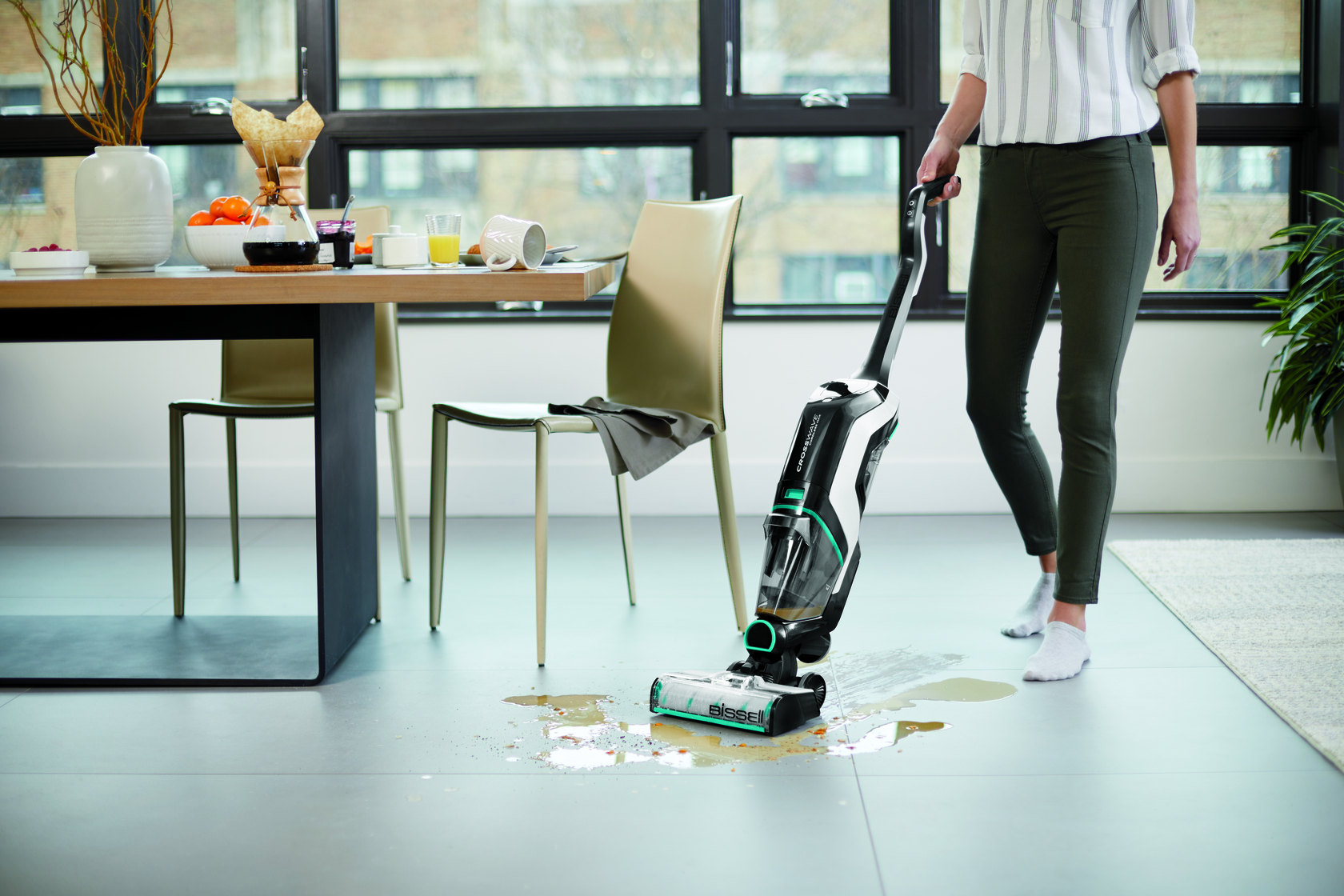 BISSELL CrossWave Cordless Vacuum and Wash at the same time!