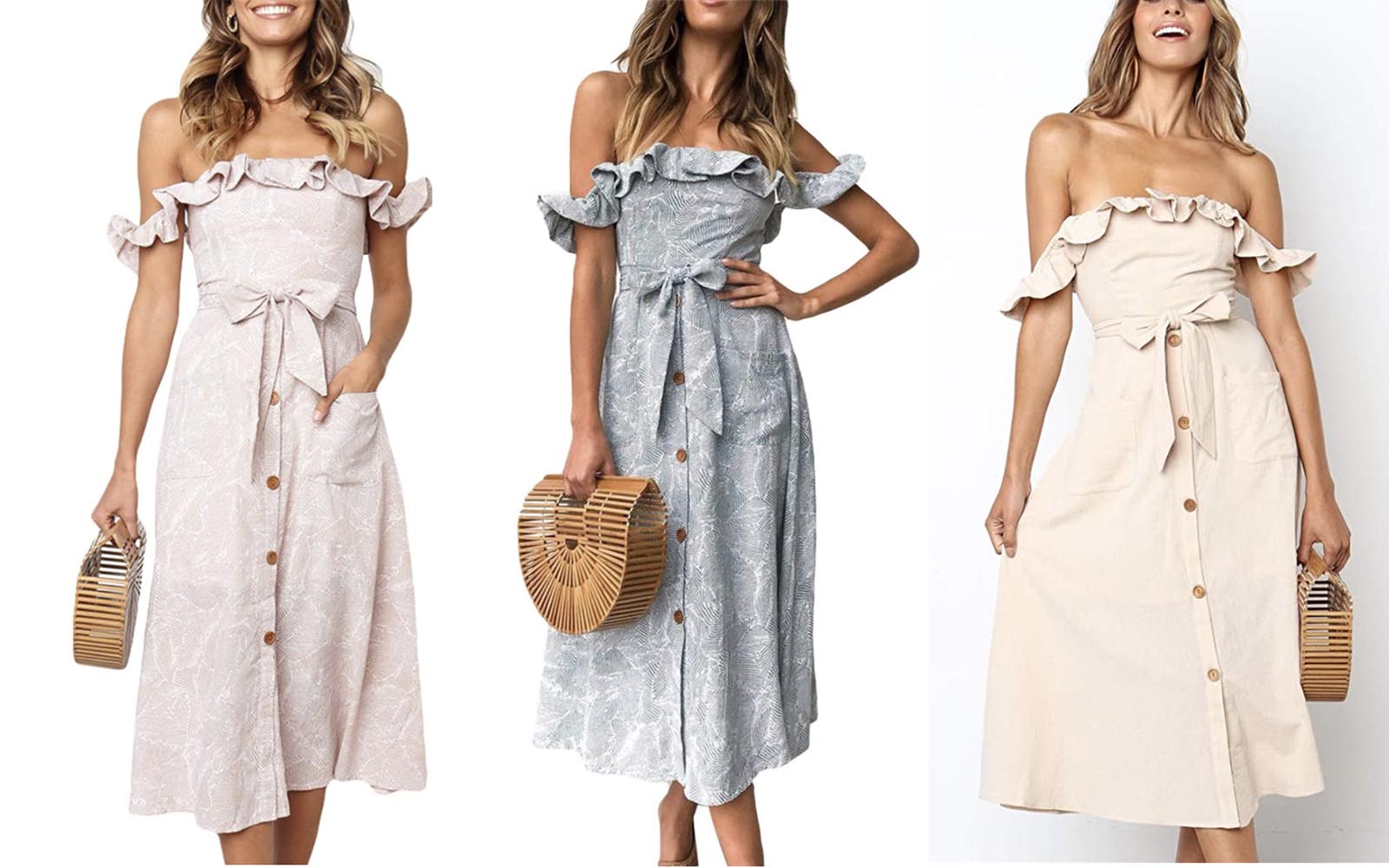 Amazon Fashion Finds – Off Shoulder Ruffle Dress Under $30