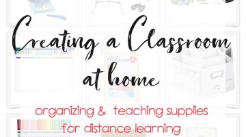 Home School Supplies - Learn at home list of distance learning supplies for setting up a classroom at home
