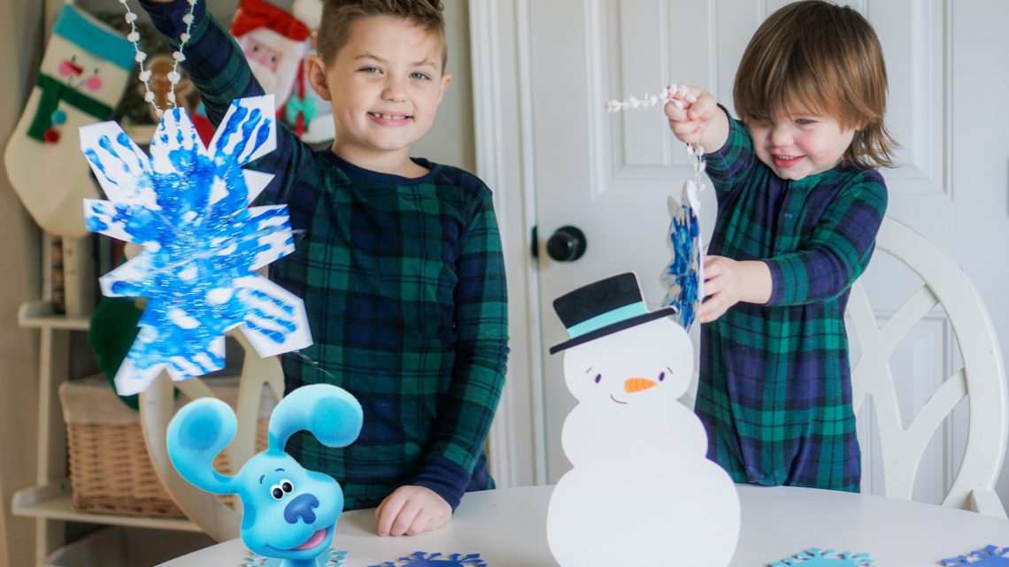 Christmas Crafts Kids - Snowflake Prints with Blue's Clues & You! Holiday Special Christmas shows for kids
