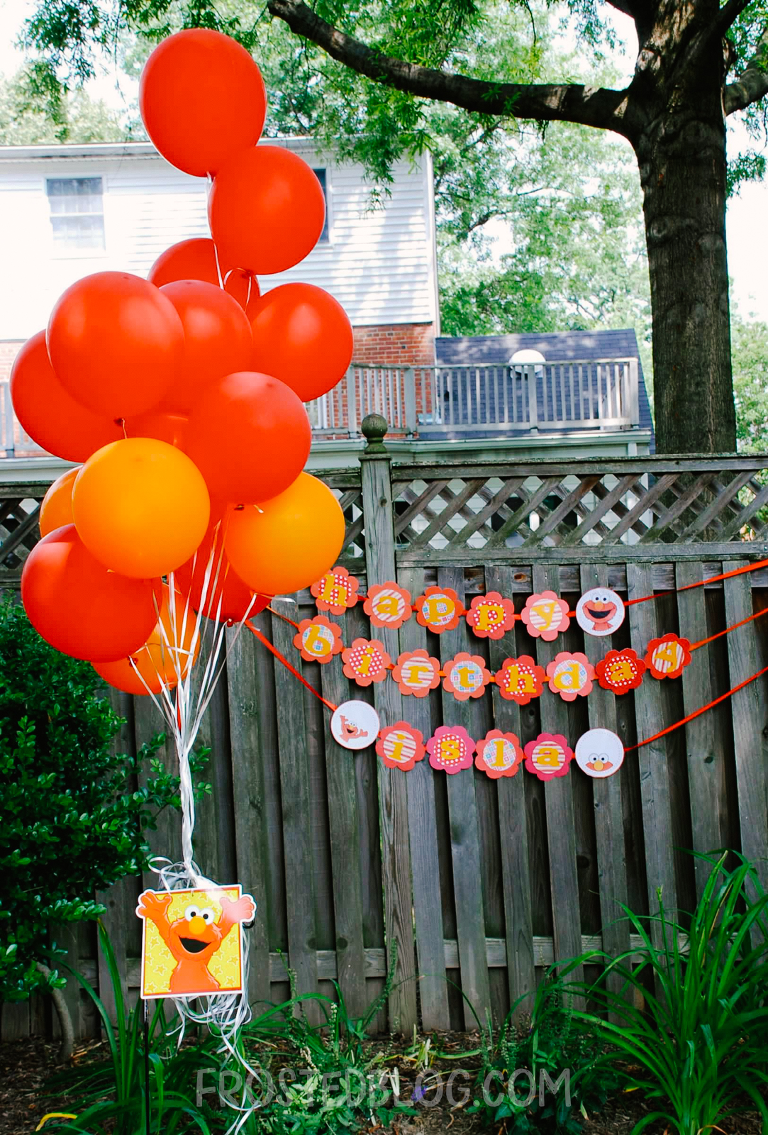 Elmo Birthday party by frostedevents  elmo party balloons