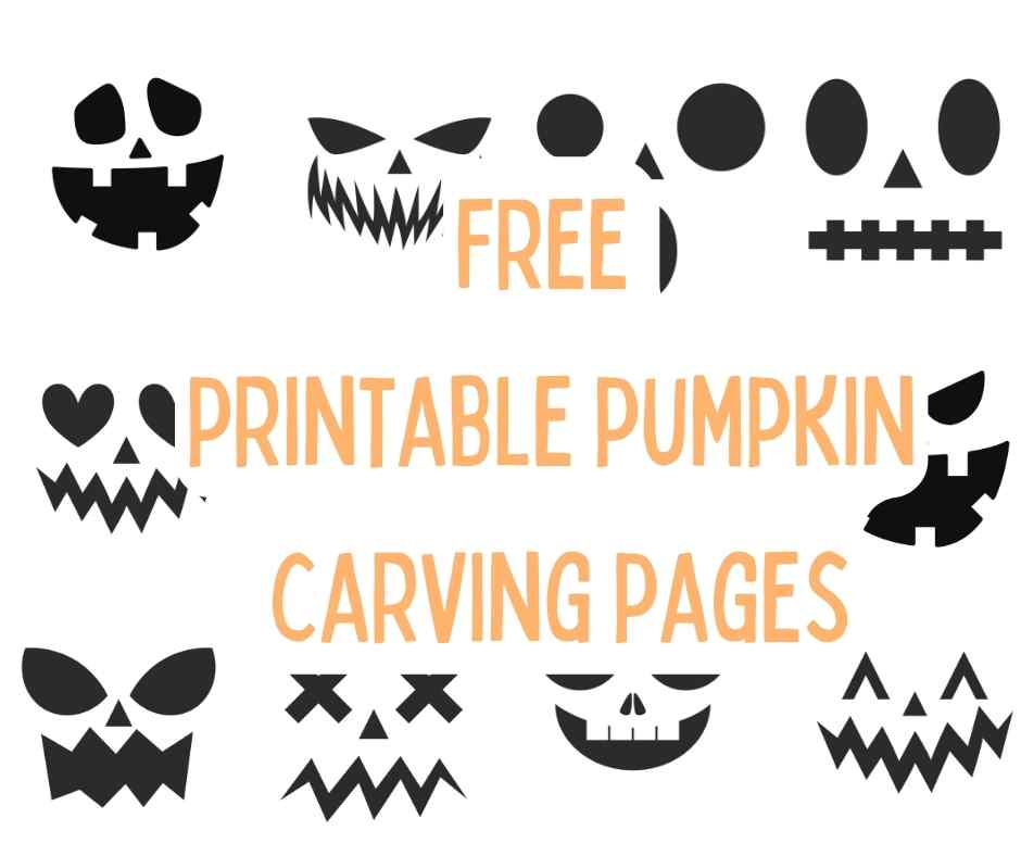12 Pumpkin Carving Templates- Free Printable Pages