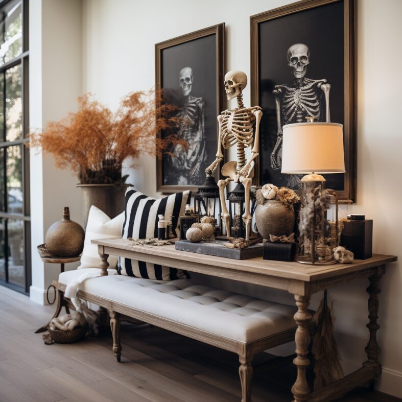 Halloween Entryway Decor Styling