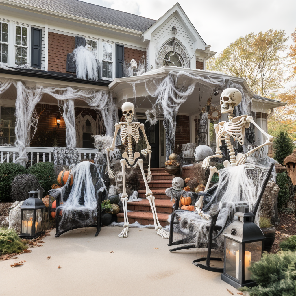 10 Creative Halloween Skeleton Décor Ideas for Your Porch and Yard