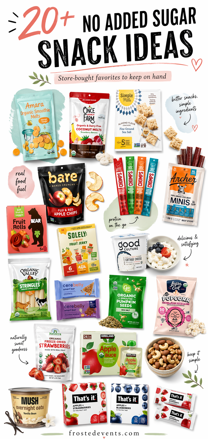 20+ No Added Sugar Snacks to Keep on Hand (Store-Bought Favorites That Actually Taste Good)