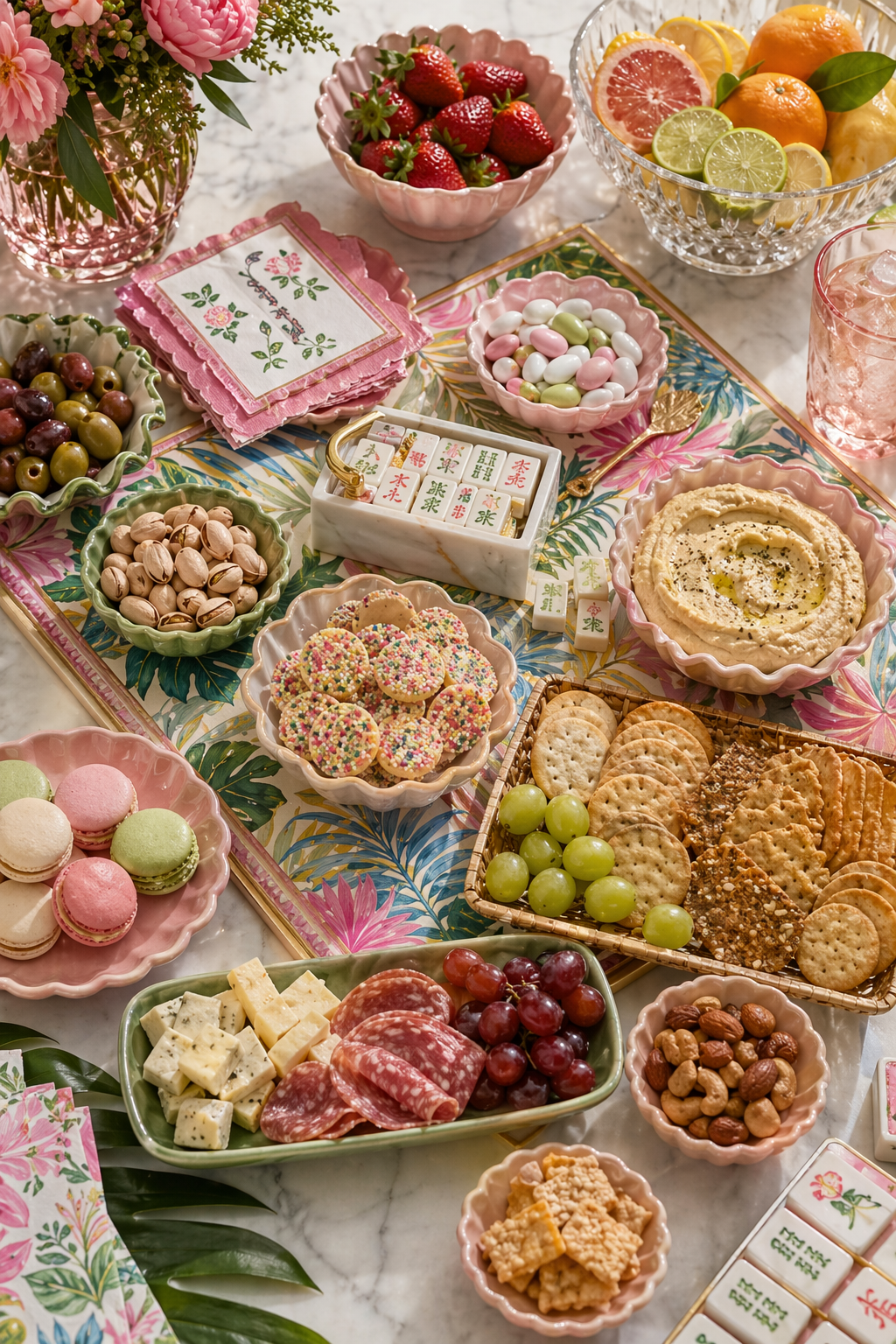 mahjong party food