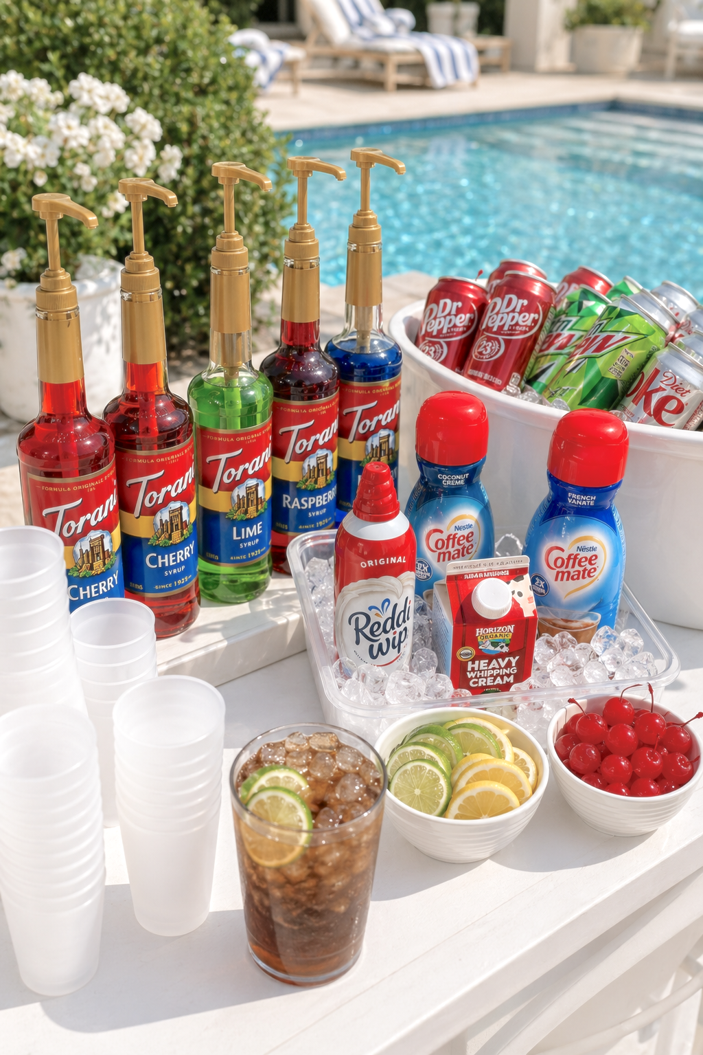 how to set-up a dirty soda bar